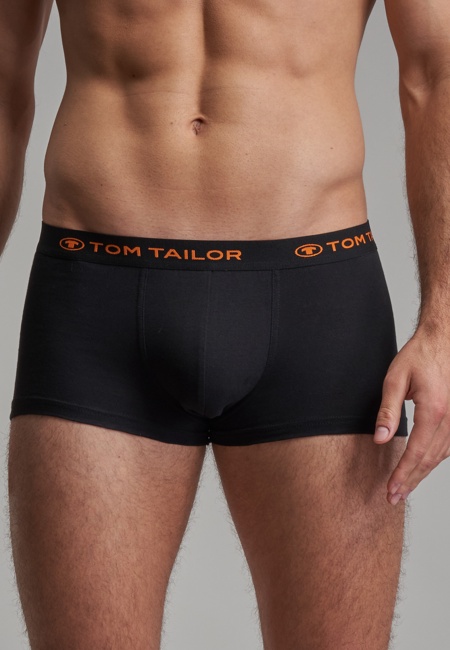 TOM TAILOR Herren Hip Pants schwarz uni 5er Pack