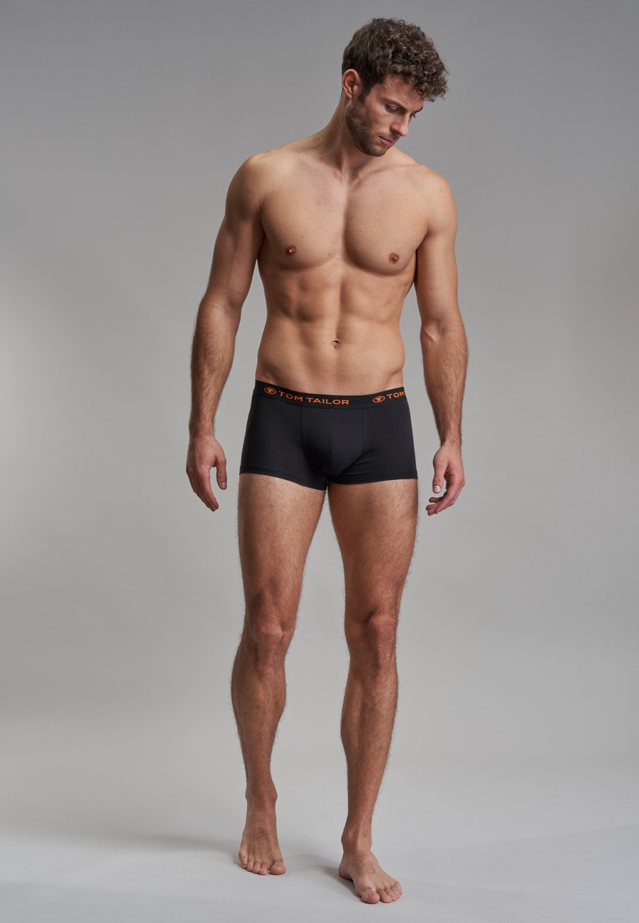 TOM TAILOR Herren Hip Pants schwarz uni 5er Pack