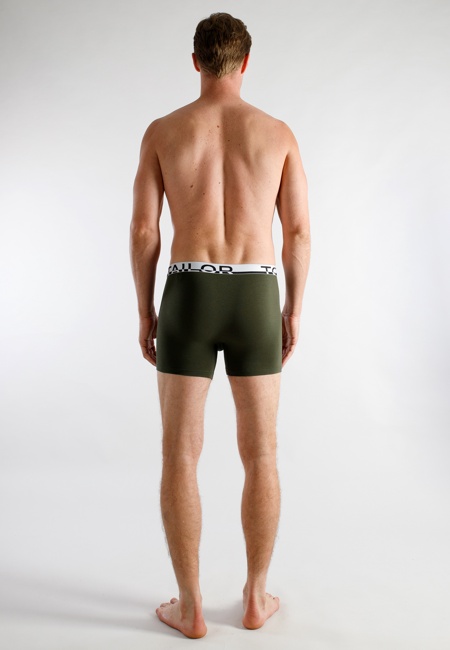 TOM TAILOR Herren Long-Pants grün uni 2er Pack