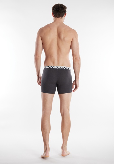 TOM TAILOR Herren Long-Pants grau uni 2er Pack