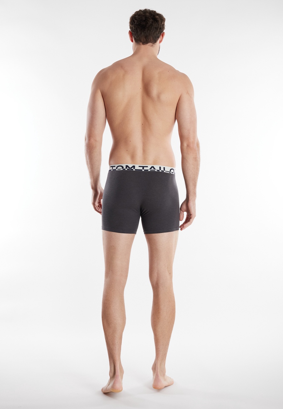 TOM TAILOR Herren Long-Pants grau uni 2er Pack
