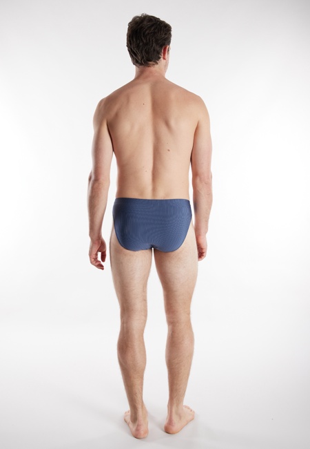 TOM TAILOR Herren Slip blau Nadelstreifen 2er Pack