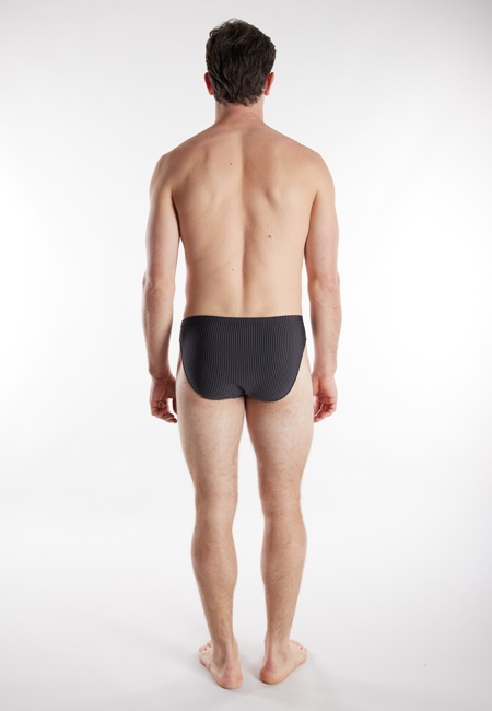 TOM TAILOR Herren Slip schwarz Nadelstreifen 2er Pack