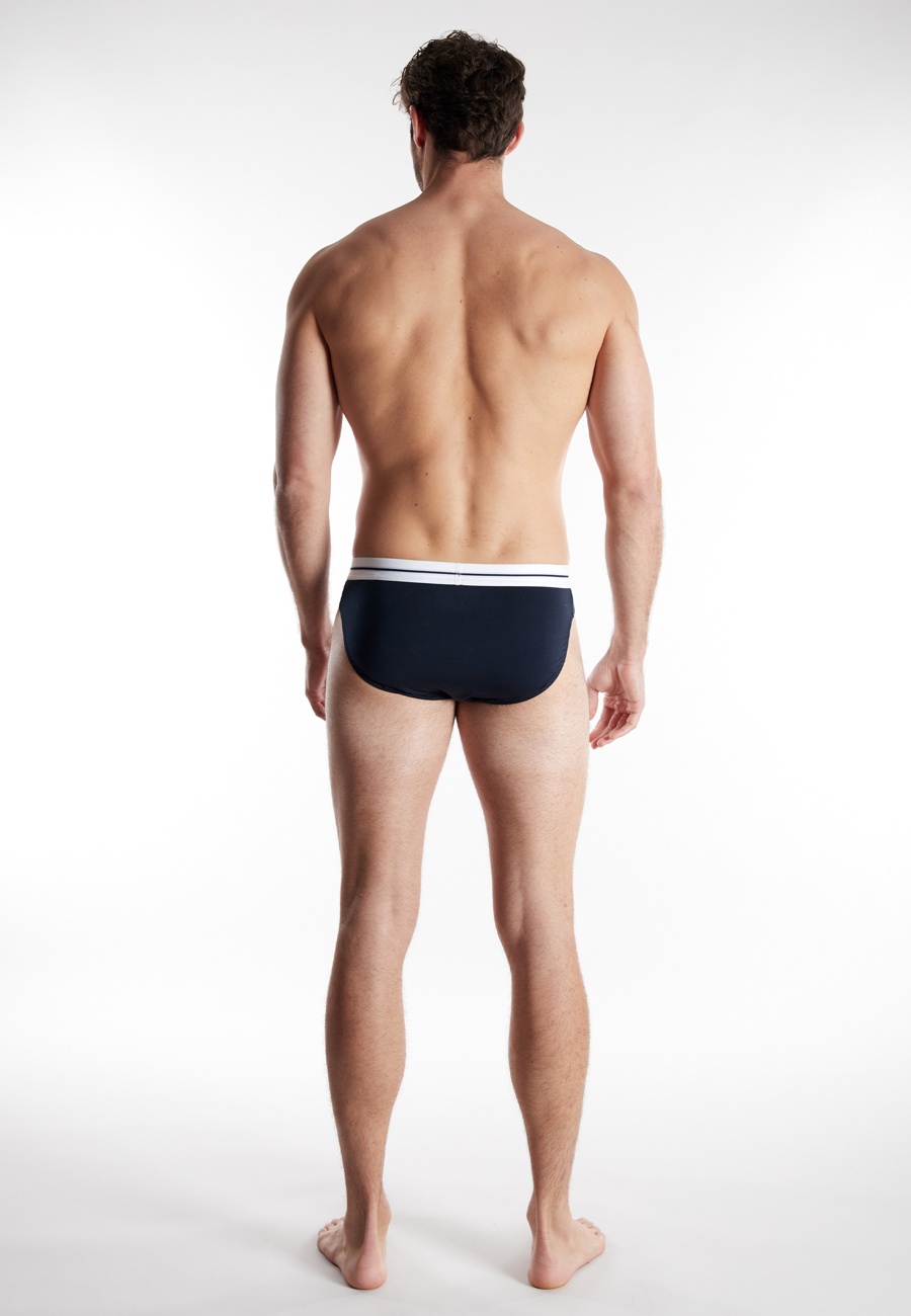 TOM TAILOR Herren Slip blau uni