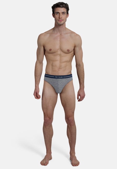 TOM TAILOR Herren Slip blau uni