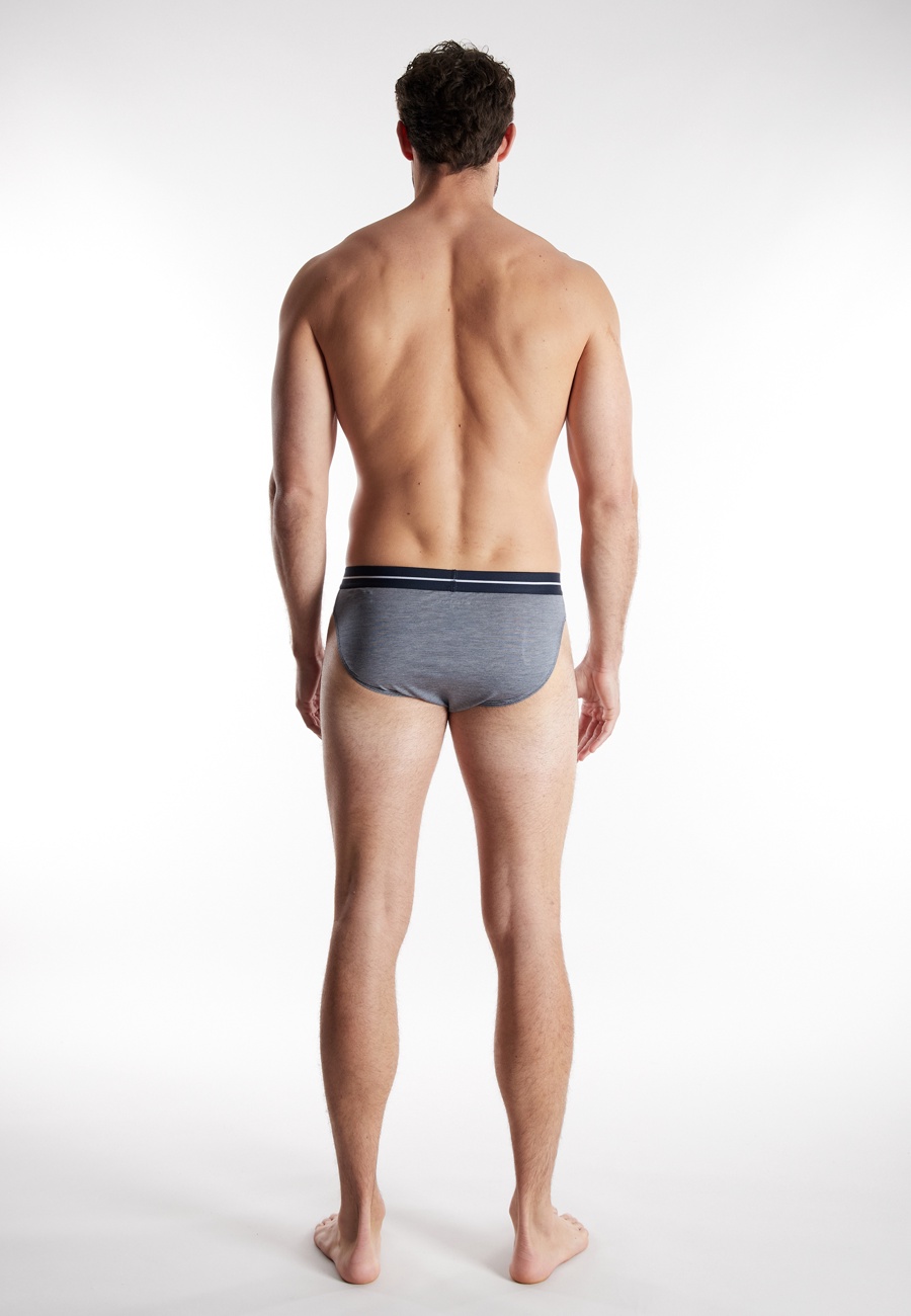 TOM TAILOR Herren Slip blau uni