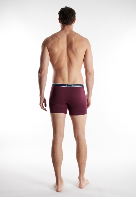 TOM TAILOR Herren Long-Pants rot uni 2er Pack