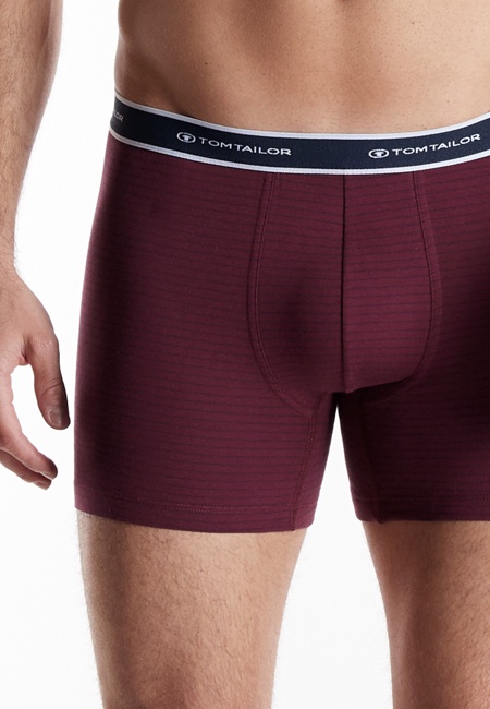 TOM TAILOR Herren Long-Pants rot uni 2er Pack