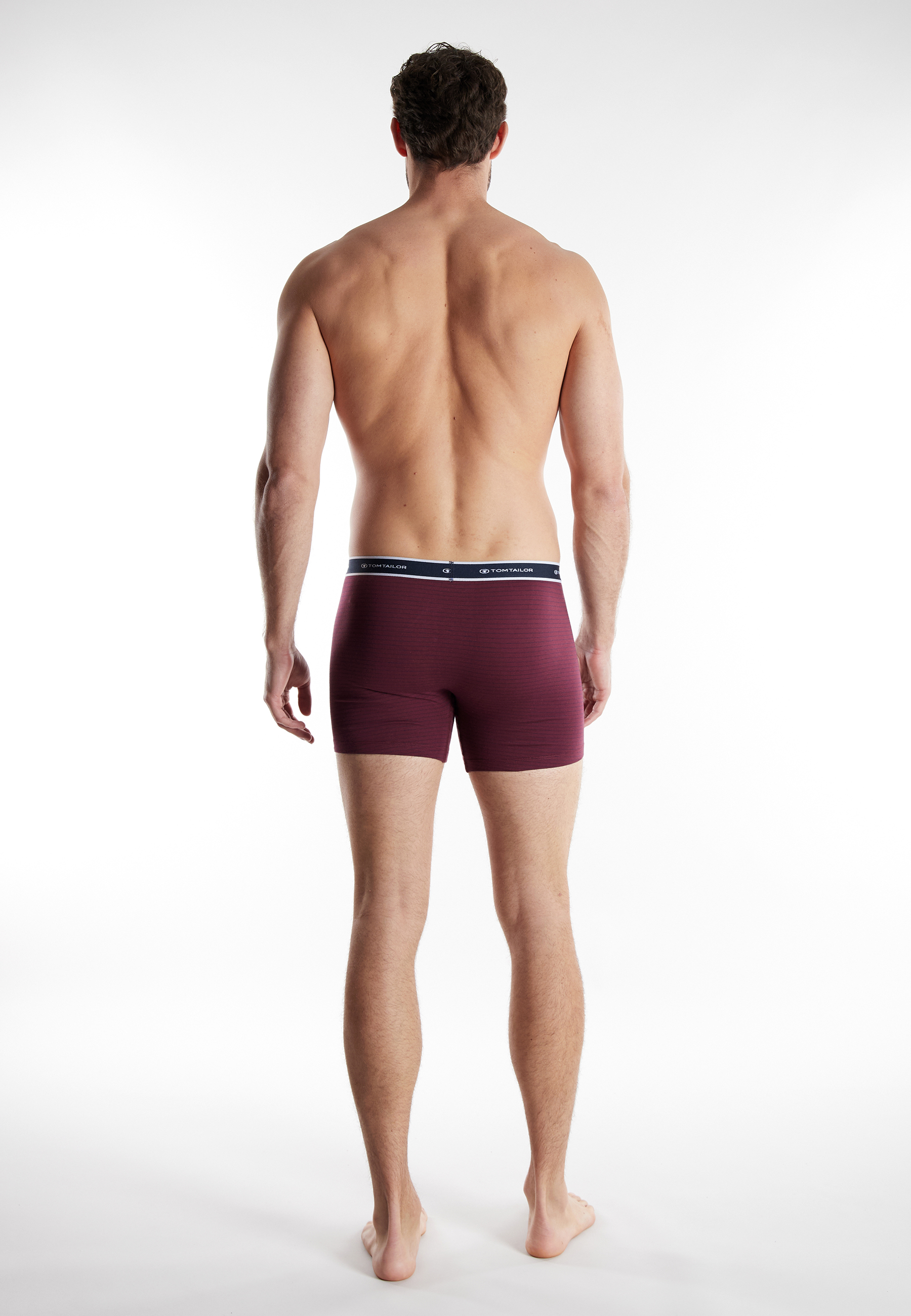 TOM TAILOR Herren Long-Pants rot uni 2er Pack