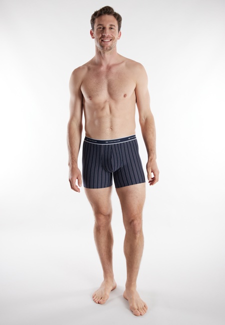 TOM TAILOR Herren Long-Pants blau uni 2er Pack