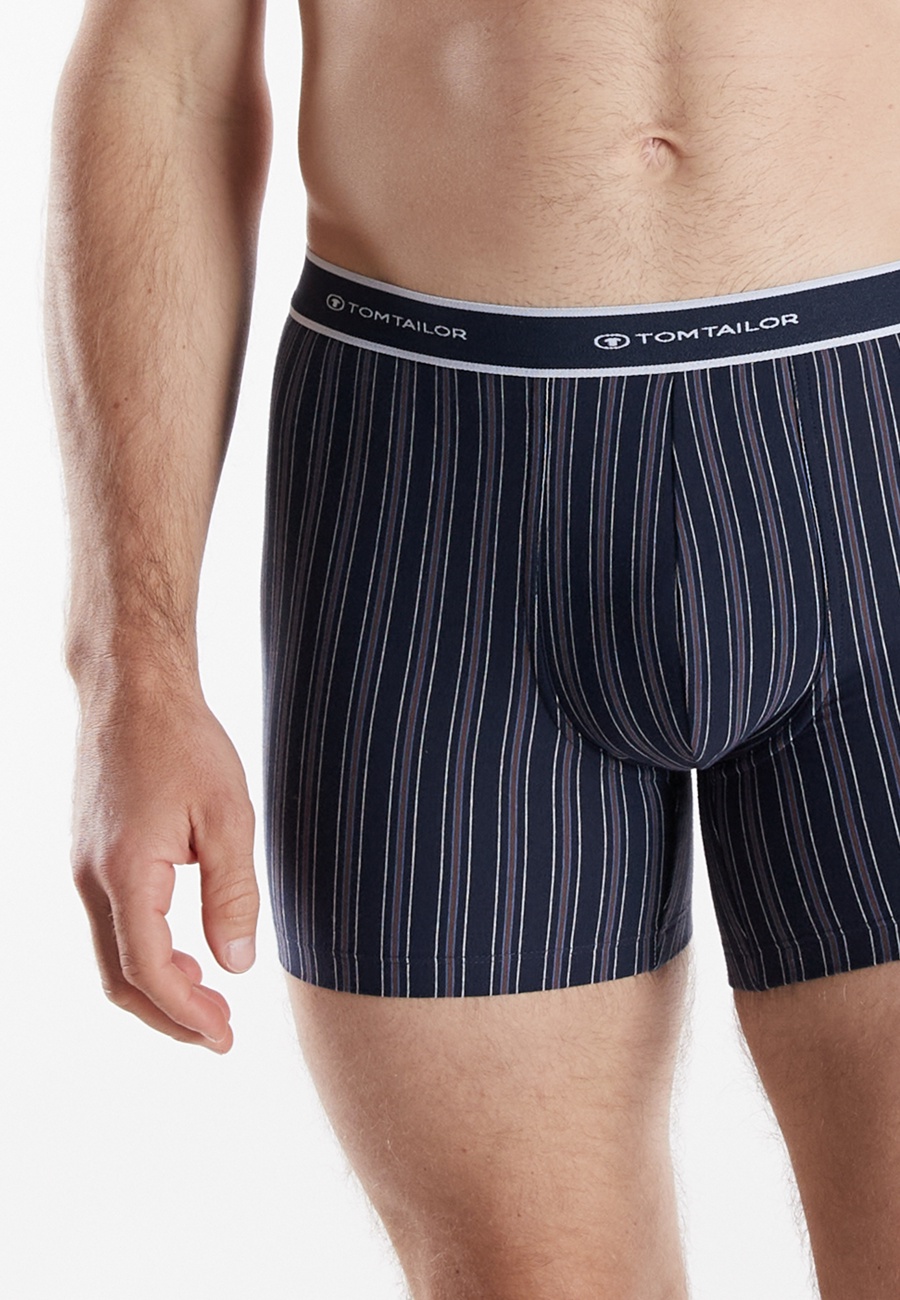 TOM TAILOR Herren Long-Pants blau uni 2er Pack