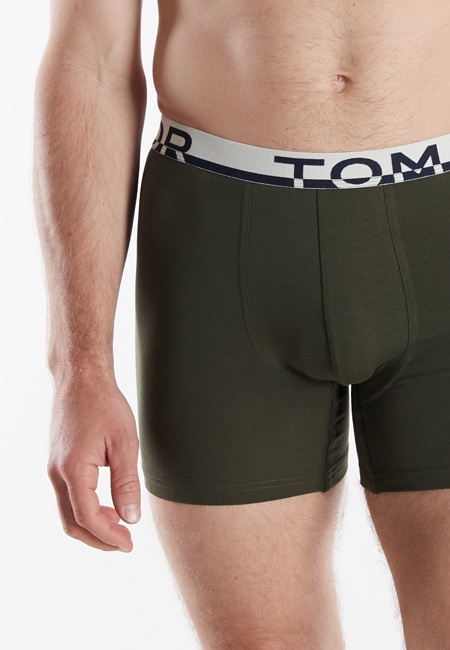 TOM TAILOR Herren Long-Pants grün uni 2er Pack