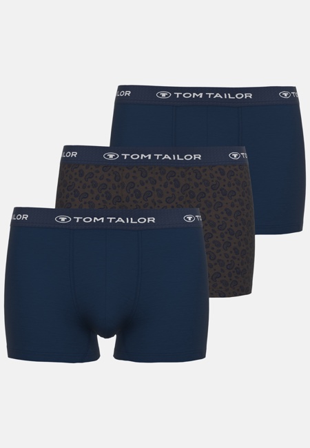 TOM TAILOR Herren Pants braun uni 3er Pack