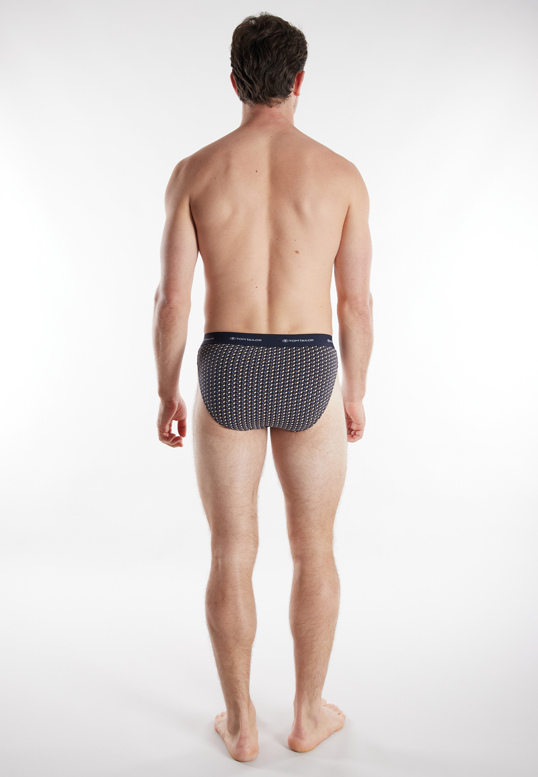 TOM TAILOR Herren Slip blau bedruckt 2er Pack