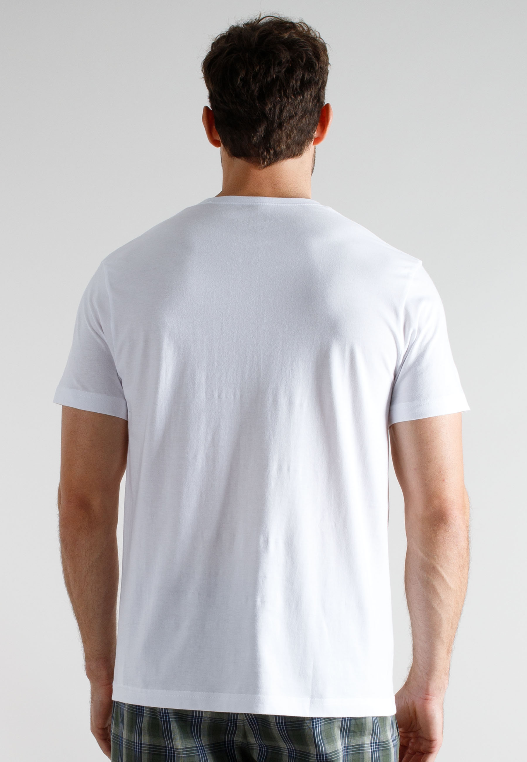 TOM TAILOR Herren T-Shirt weiß uni 3er Pack
