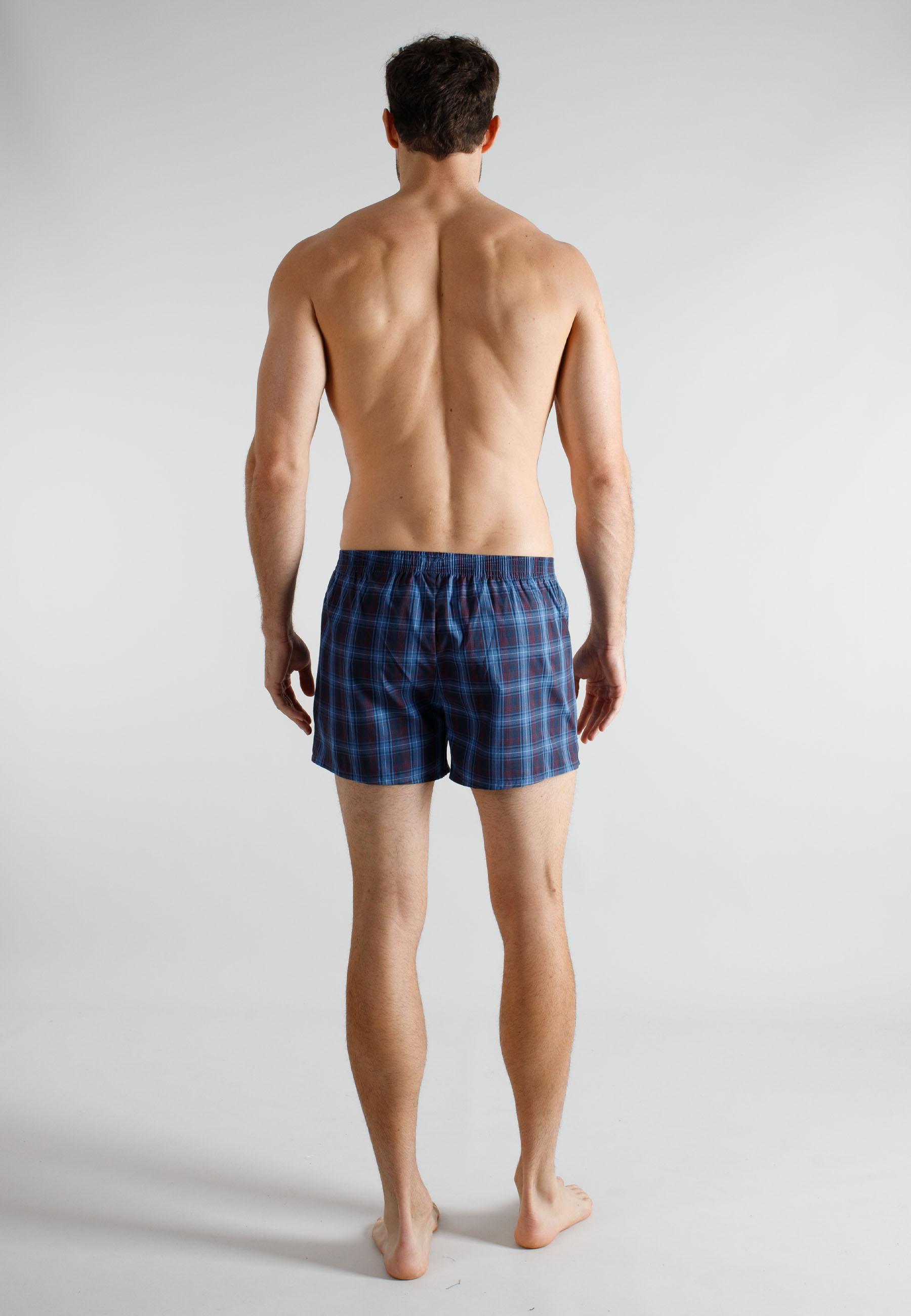 TOM TAILOR Herren Boxershort blau kariert 2er Pack