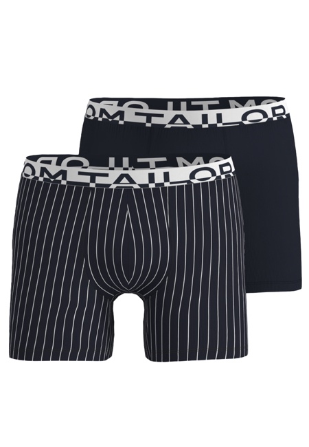 TOM TAILOR Herren Long-Pants blau bedruckt 2er Pack
