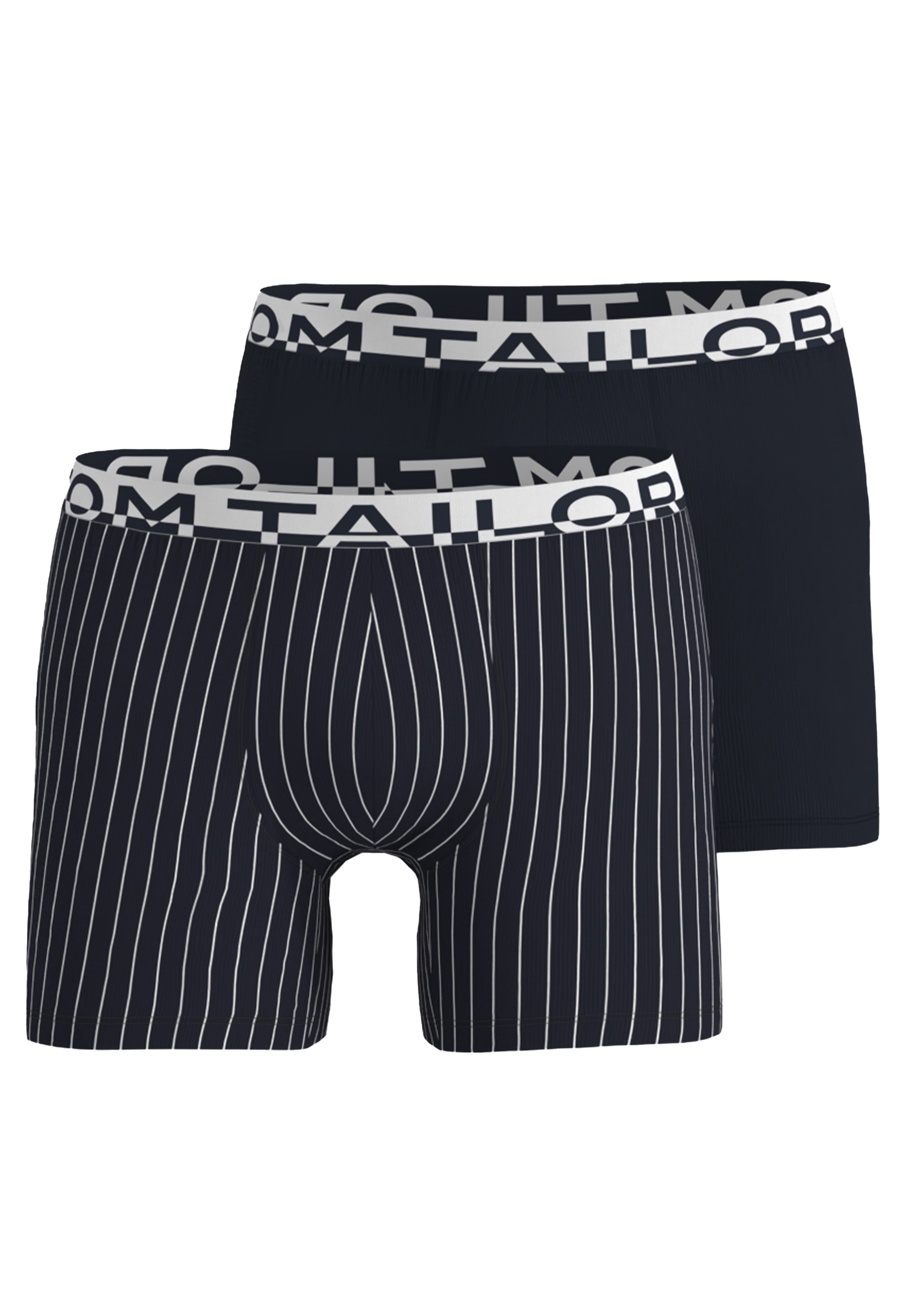 TOM TAILOR Herren Long-Pants blau bedruckt 2er Pack