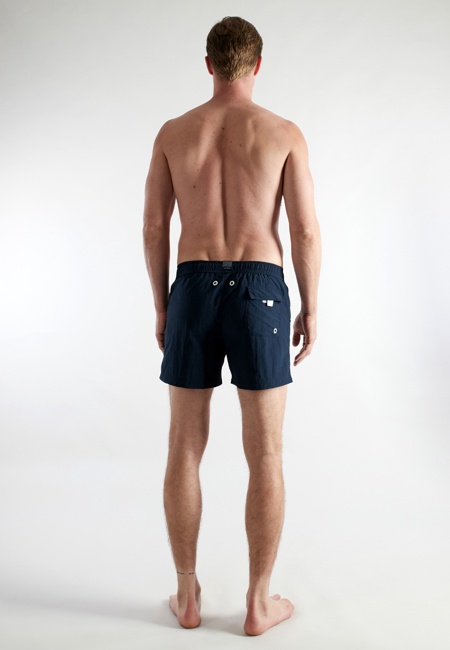 Herren Badehose blau uni
