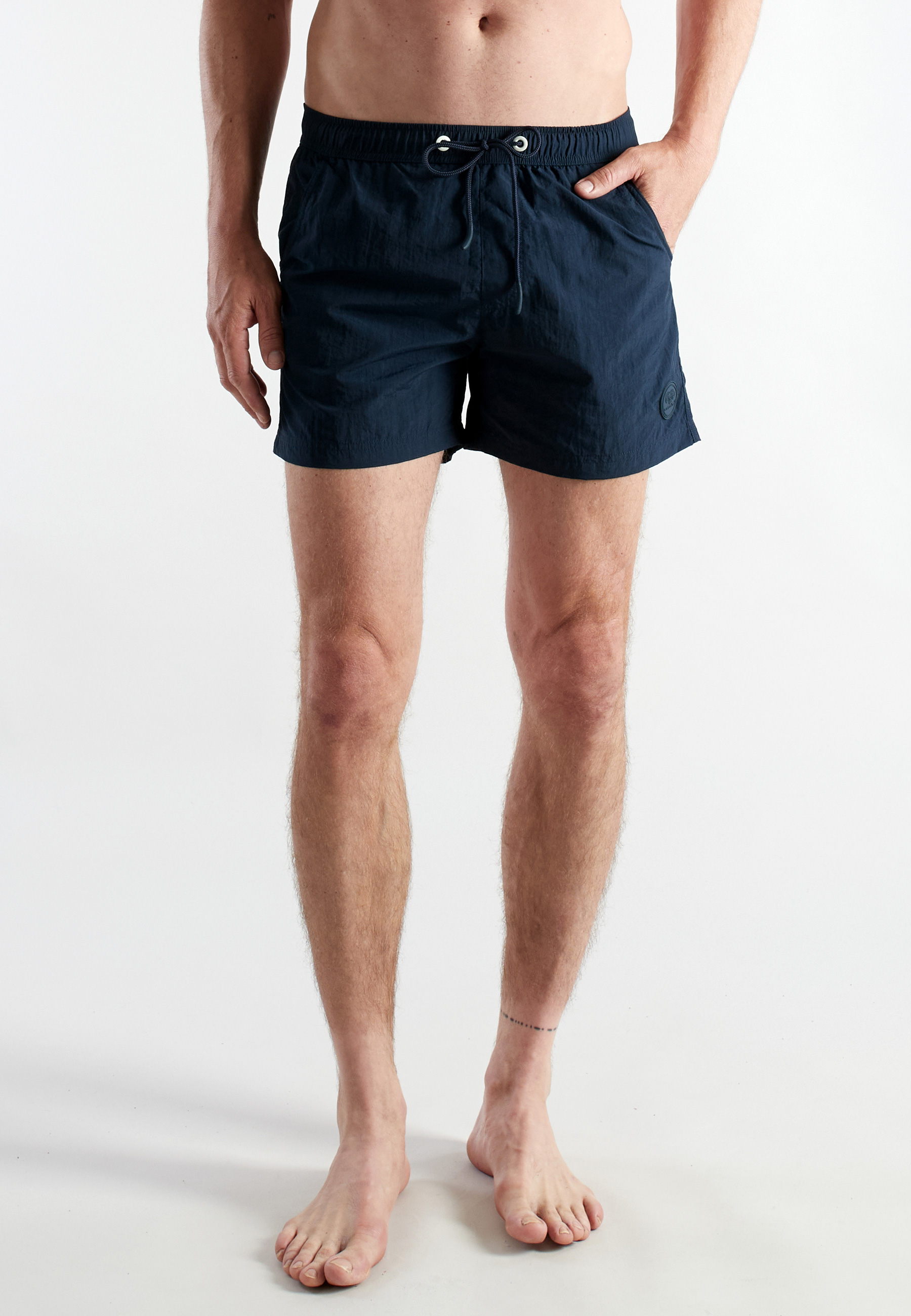 Herren Badehose blau uni