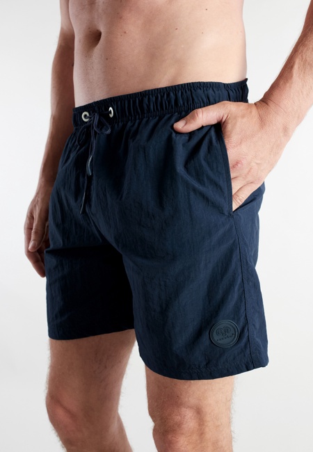 Herren Badehose blau uni