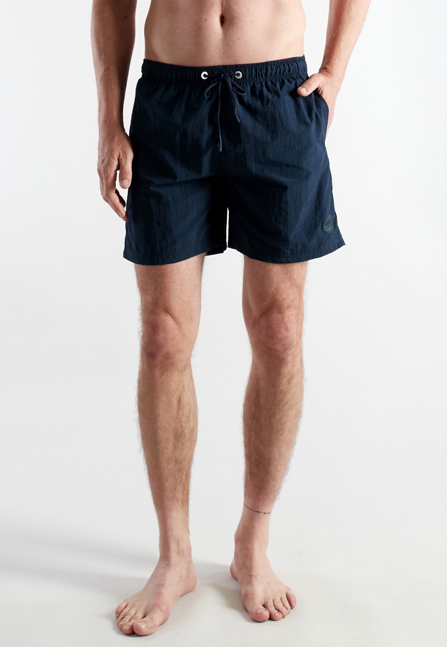 Herren Badehose blau uni