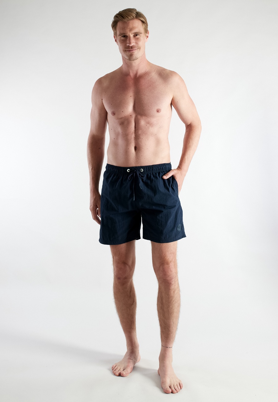 Herren Badehose blau uni