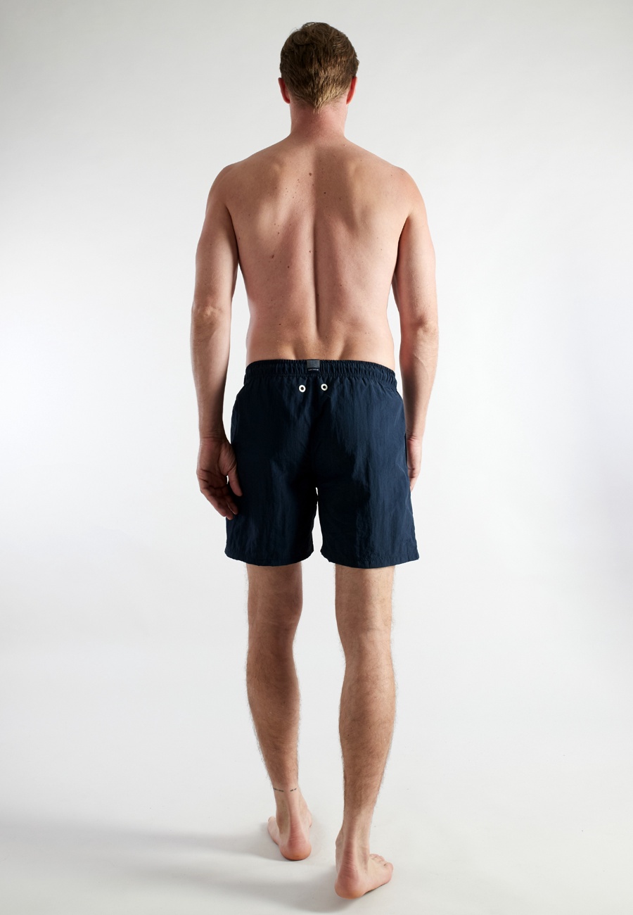 Herren Badehose blau uni