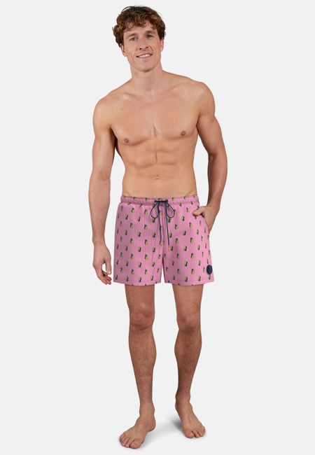 CECEBA Herren Badehose rot bedruckt