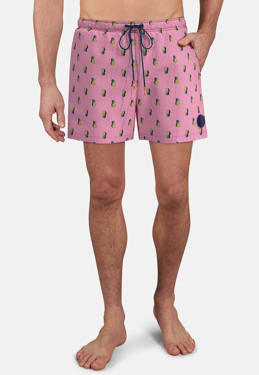 CECEBA Herren Badehose rot bedruckt