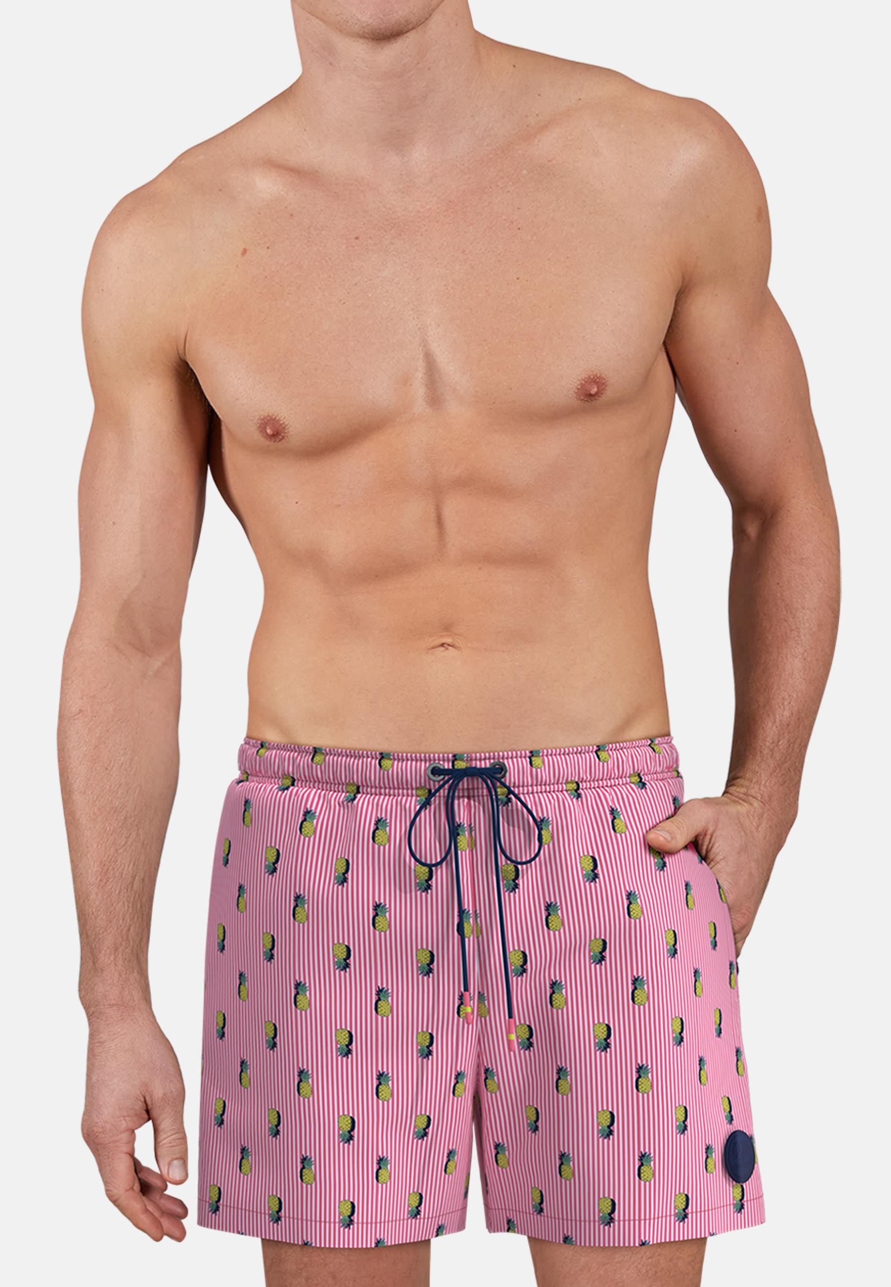 CECEBA Herren Badehose rot bedruckt