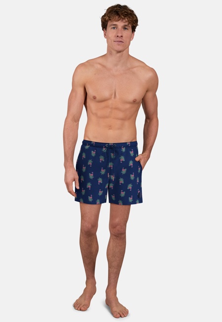CECEBA Herren Badehose blau bedruckt