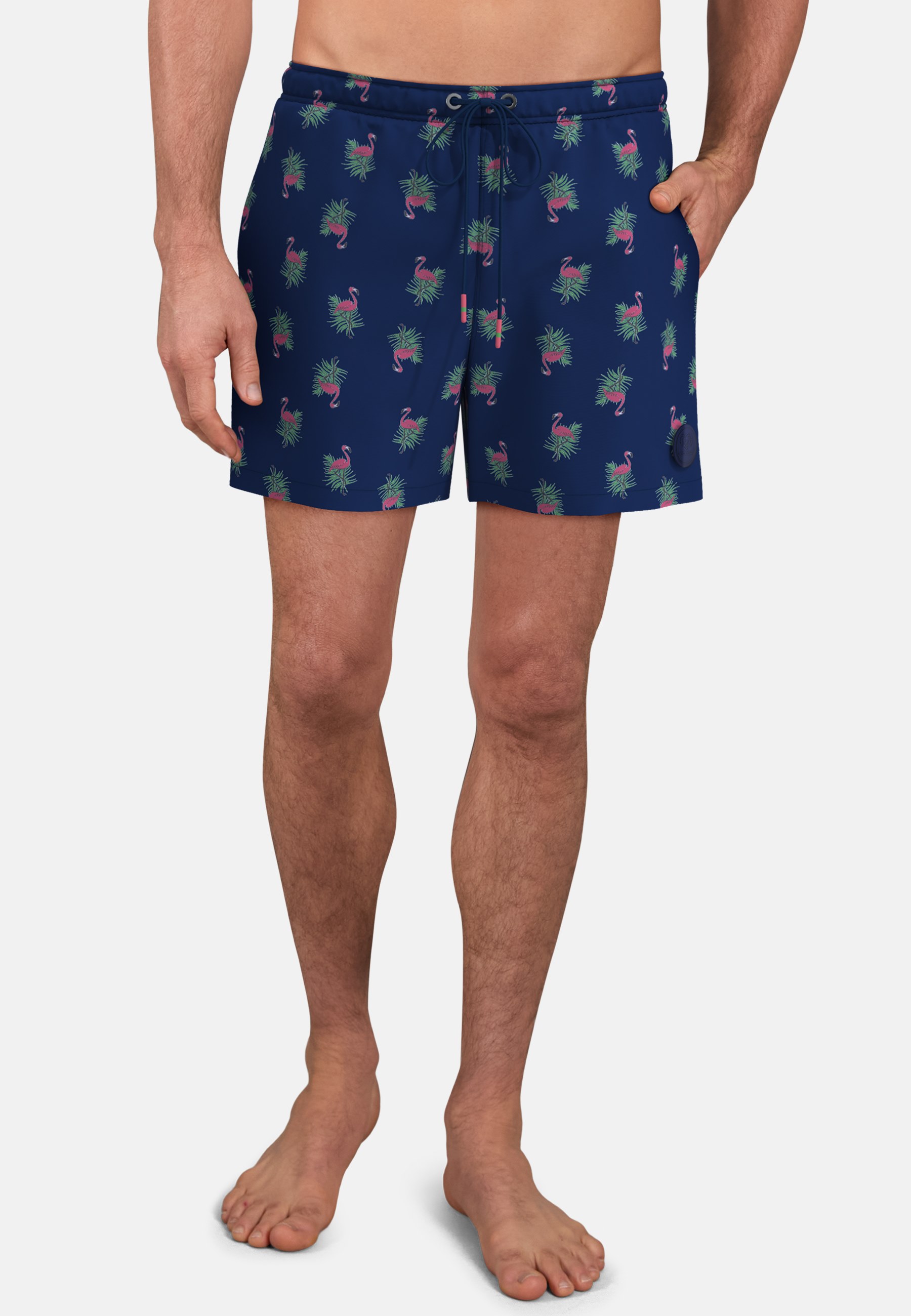 CECEBA Herren Badehose blau bedruckt