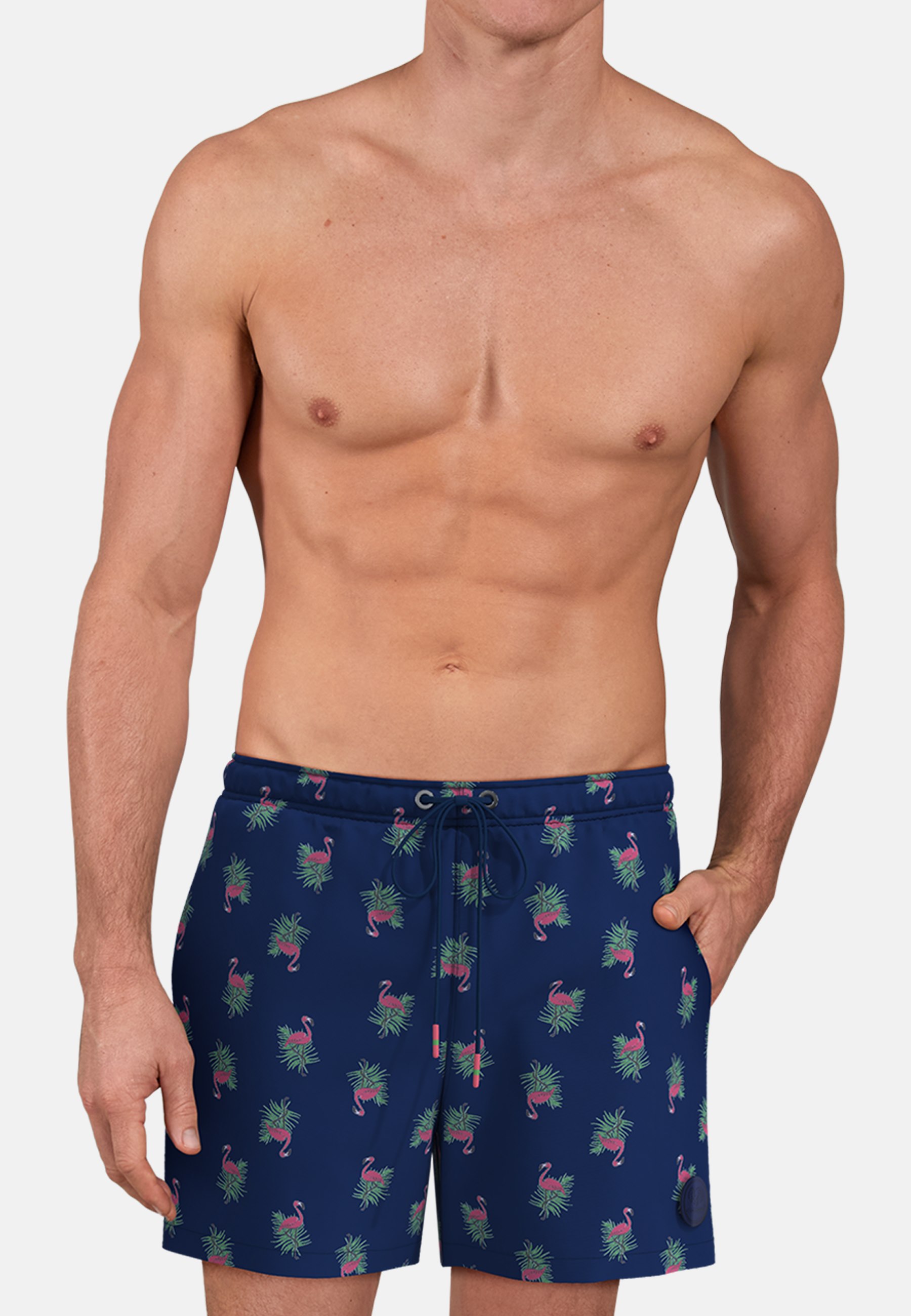 CECEBA Herren Badehose blau bedruckt