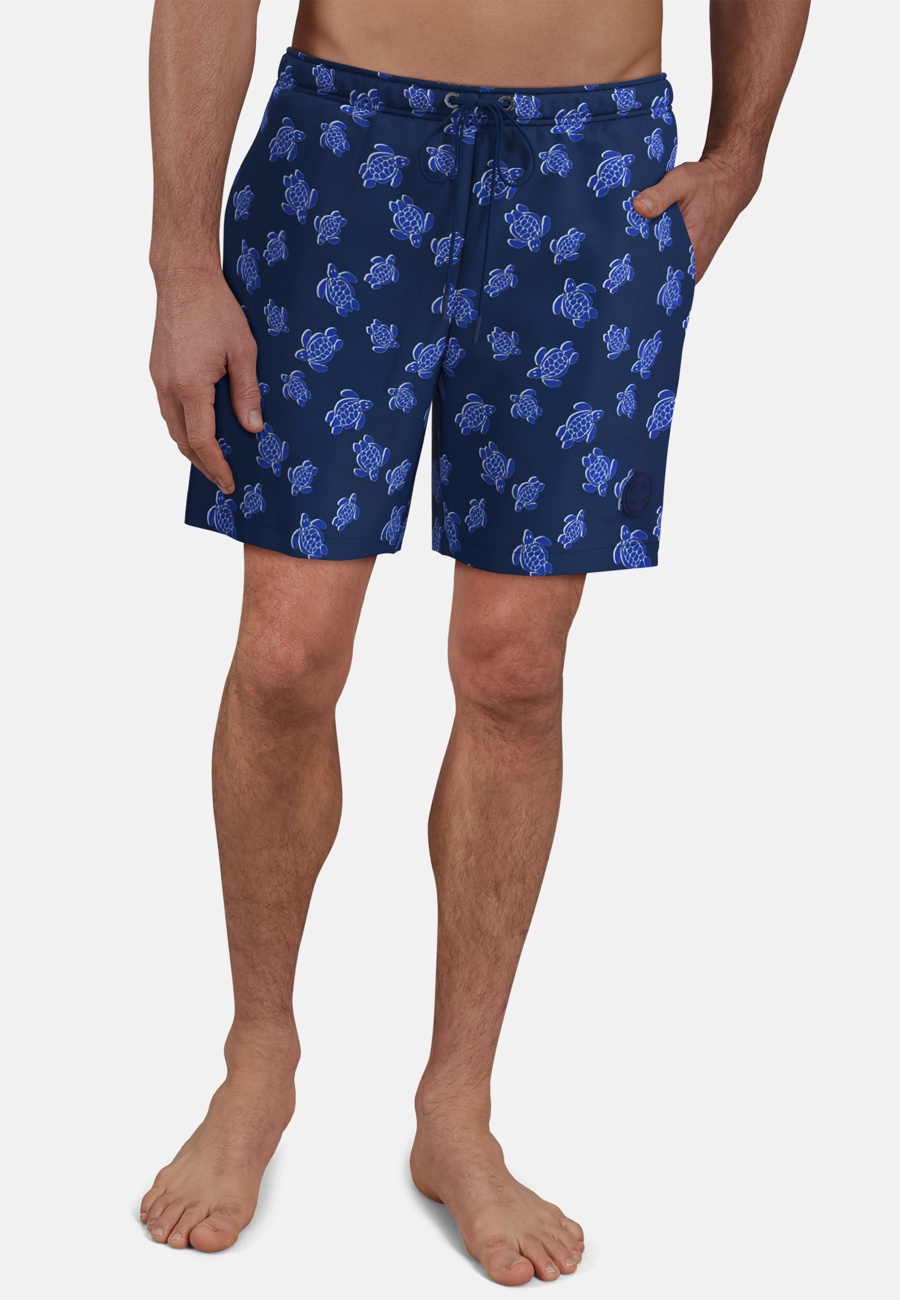CECEBA Herren Badehose blau bedruckt