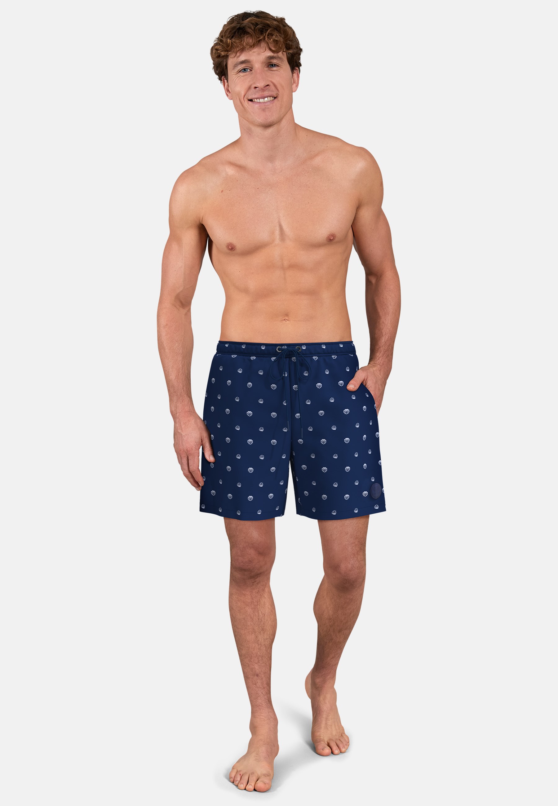 CECEBA Herren Badehose blau minimal