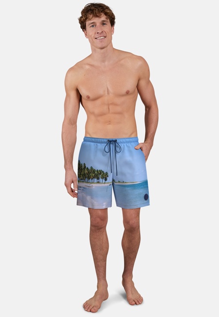CECEBA Herren Badehose blau Motivprint
