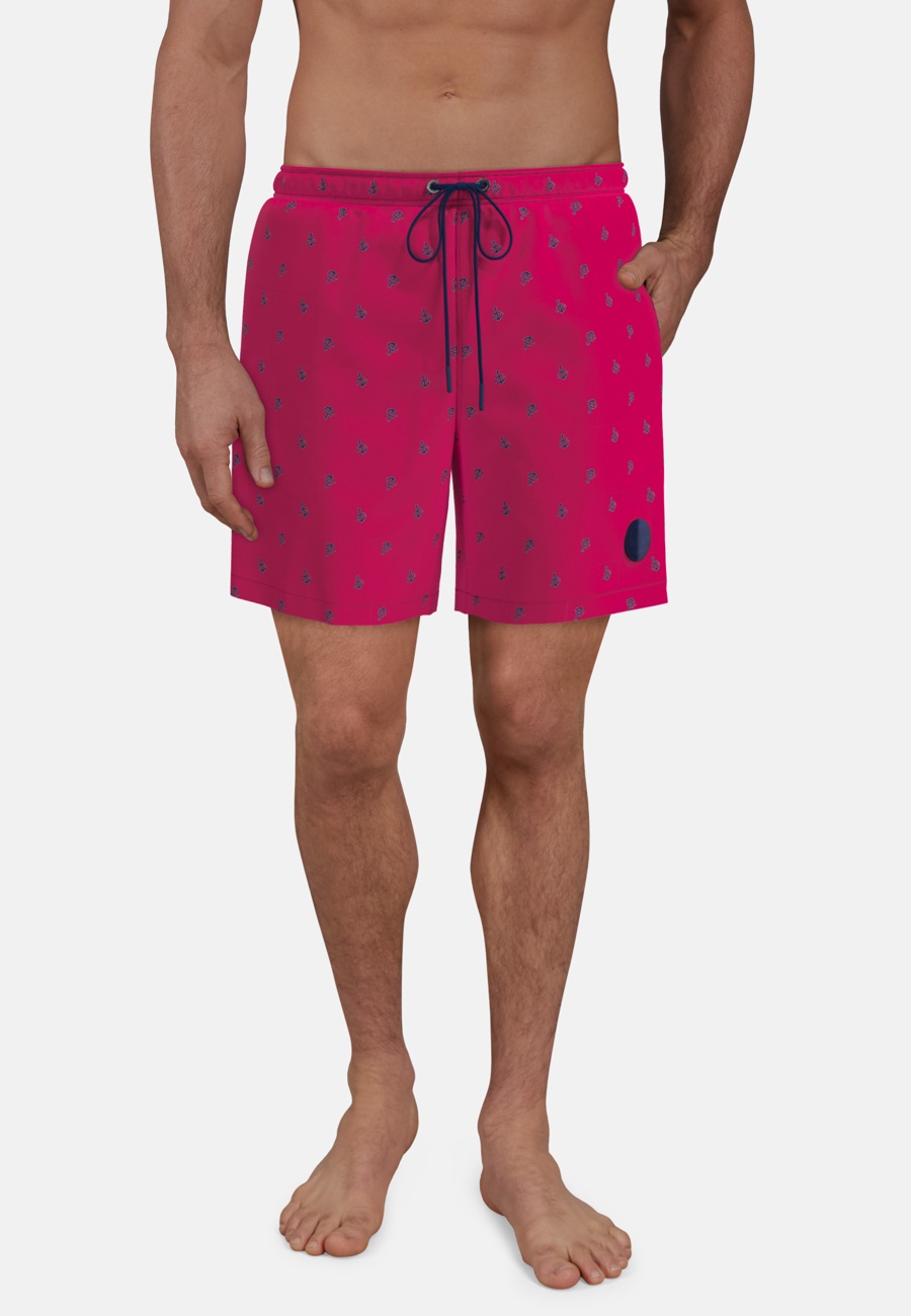 CECEBA Herren Badeshorts rot bedruckt