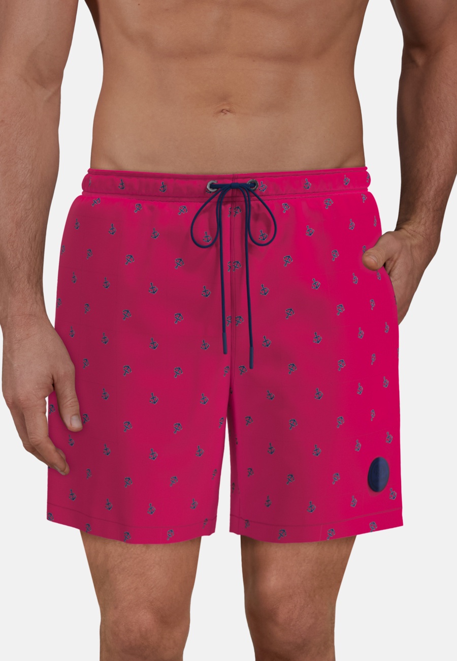 CECEBA Herren Badeshorts rot bedruckt