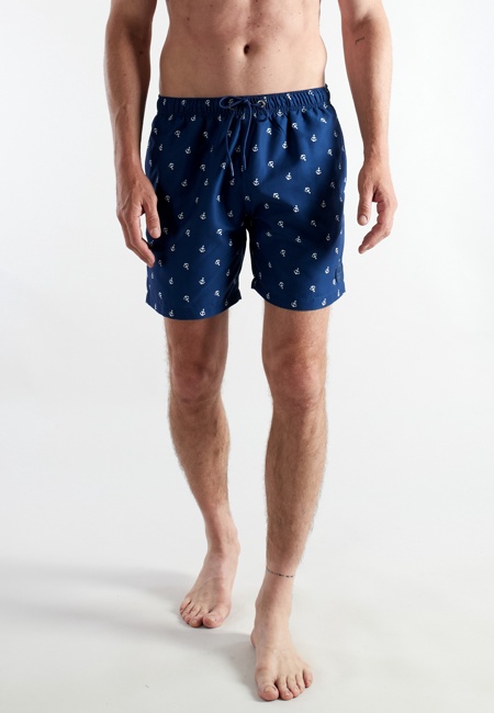 CECEBA Herren Badeshorts blau bedruckt