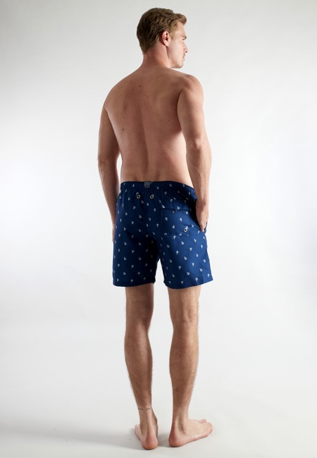 CECEBA Herren Badeshorts blau bedruckt