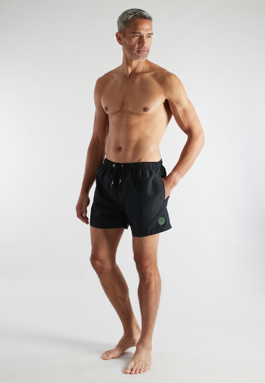 CECEBA Herren Badeshorts schwarz uni