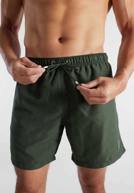 CECEBA Herren Badeshorts grün uni