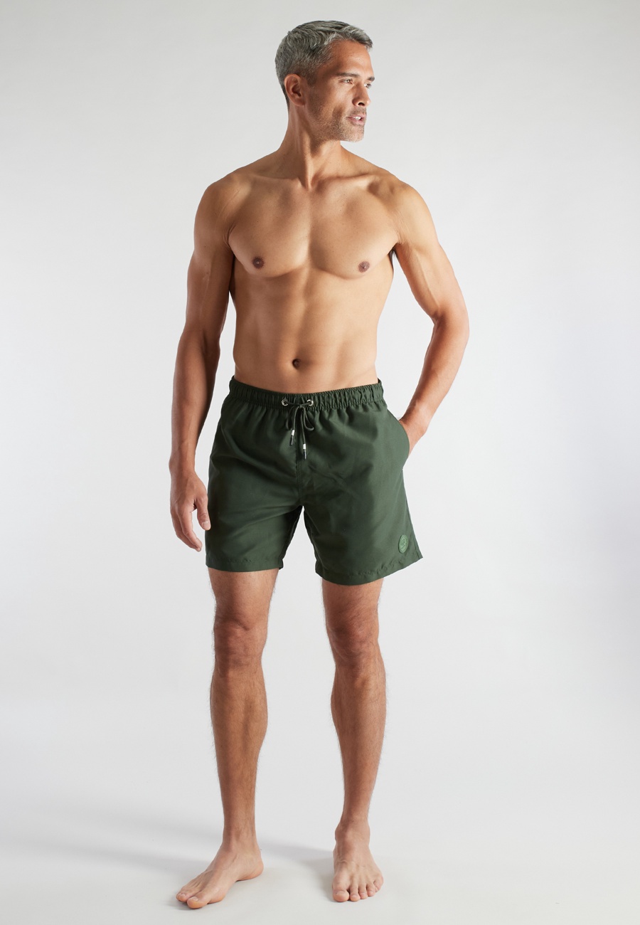 CECEBA Herren Badeshorts grün uni