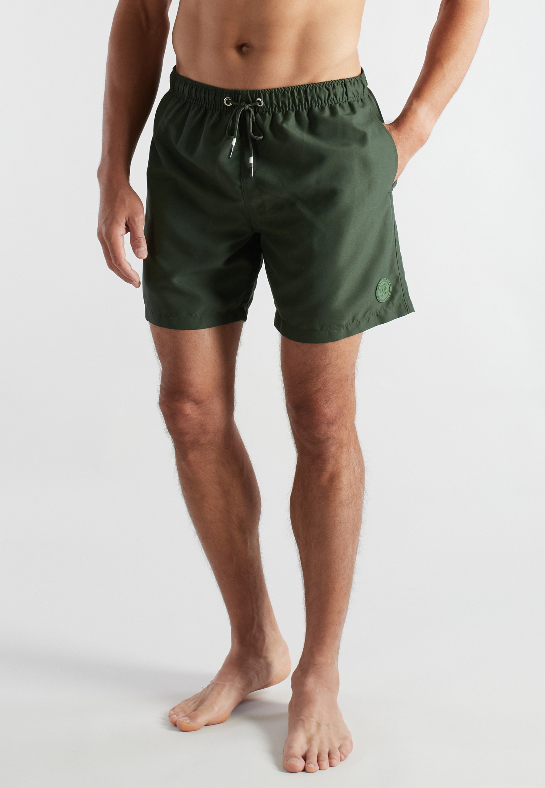 CECEBA Herren Badeshorts grün uni