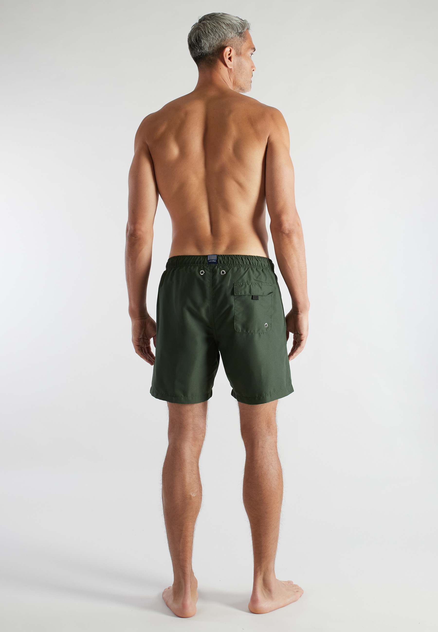 CECEBA Herren Badeshorts grün uni