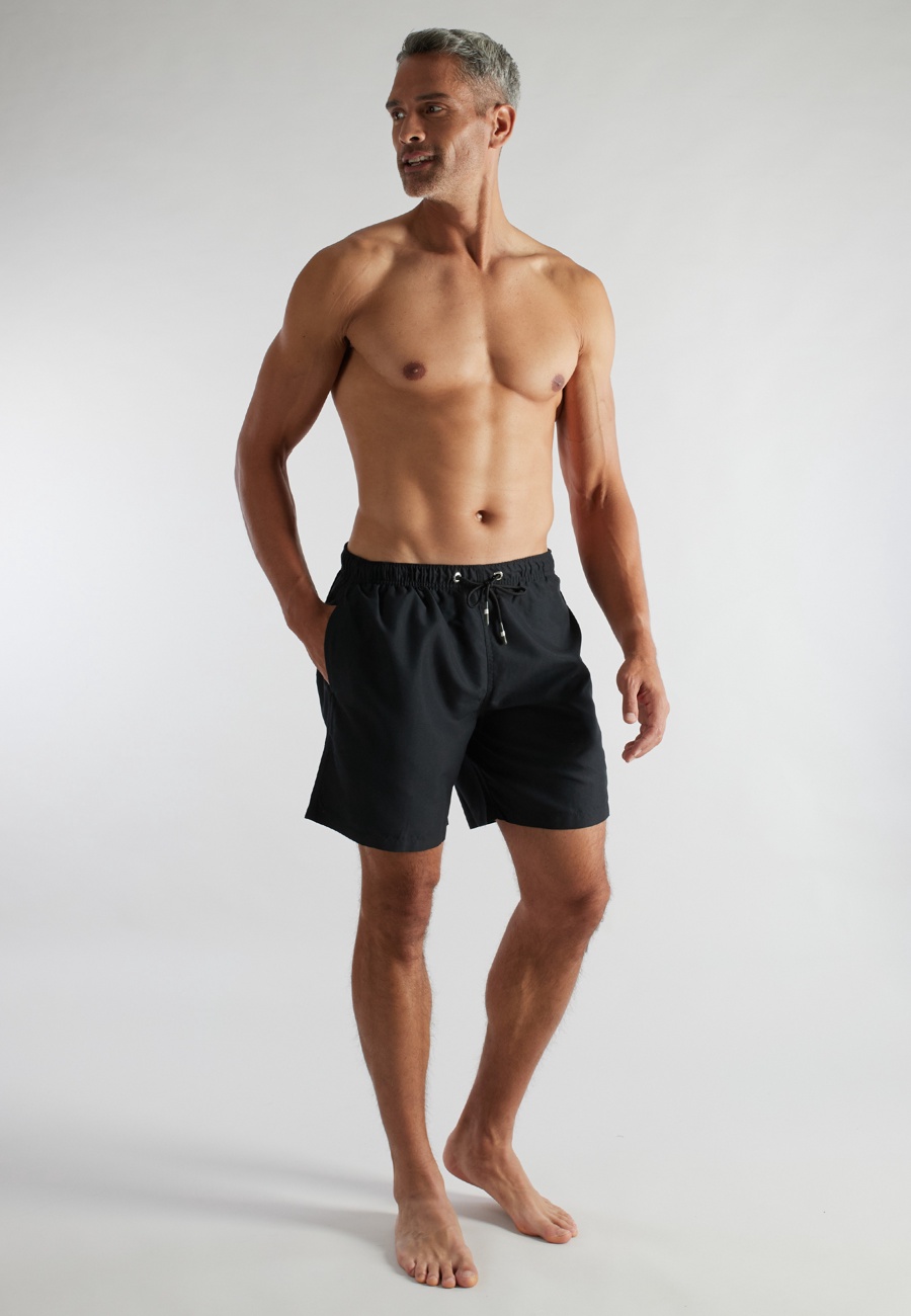 CECEBA Herren Badeshorts schwarz uni