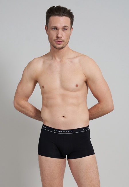 Herren Short-Pants schwarz melange 3er Pack