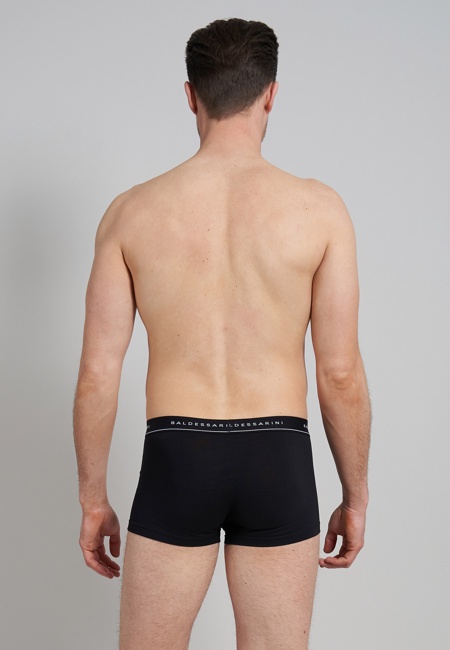 Herren Short-Pants schwarz melange 3er Pack