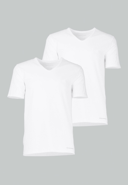 Herren T-Shirt weiß uni 2er Pack